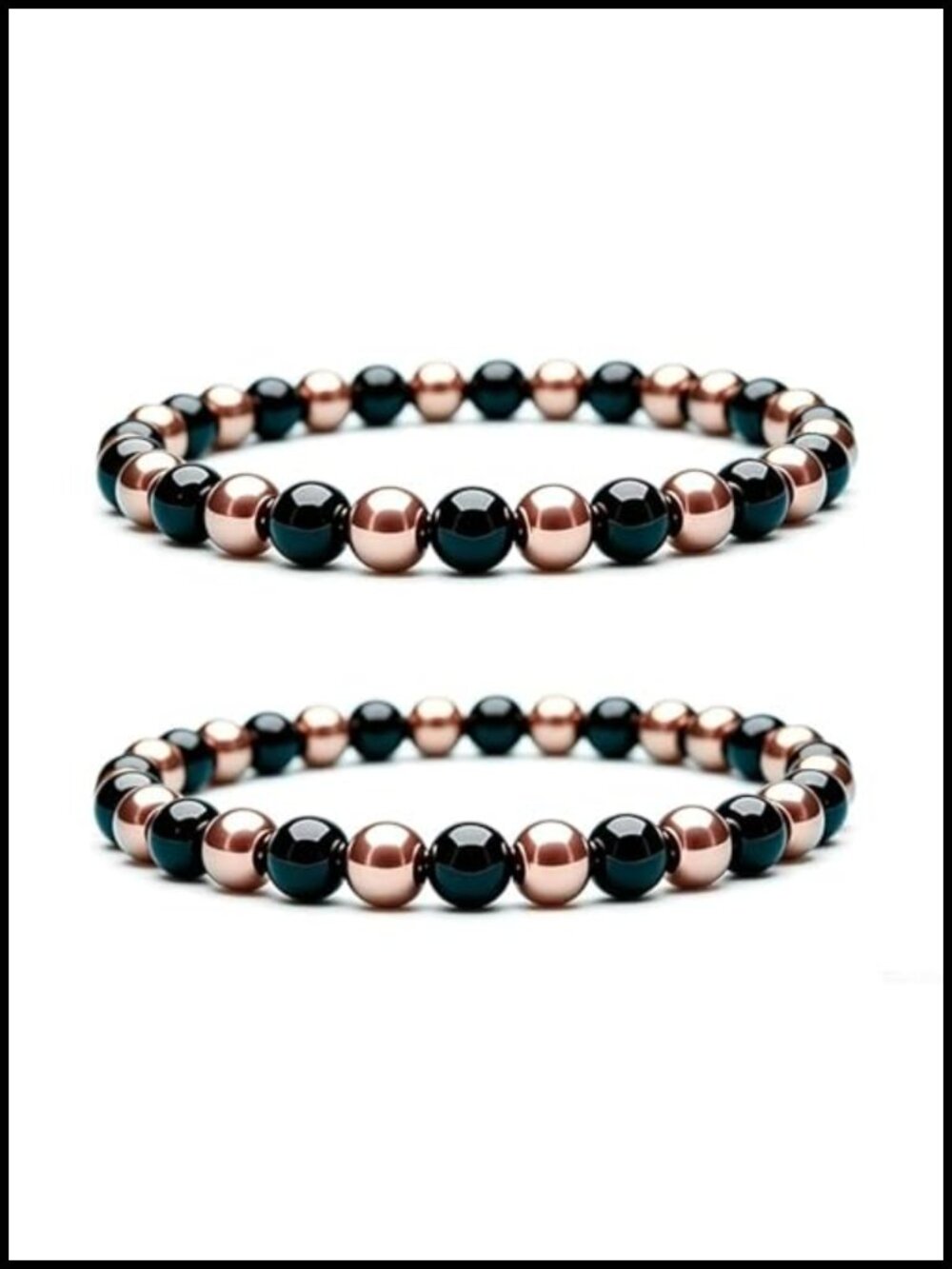 Magnetic Copper Hematite Bracelet Therapy Bracelet Wristband for Women Wellbeing